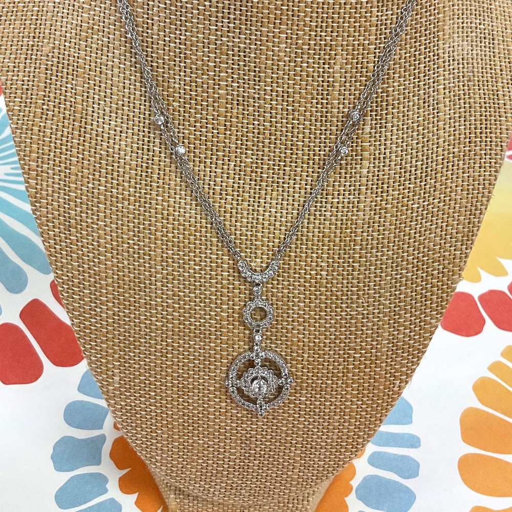 💎Diamond & Silver Pendant Necklace💎